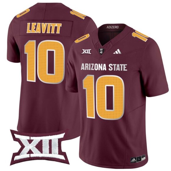 Mens Youths Kids Womens ASU Sam Leavitt Vapor Stitched Maroon Jersey